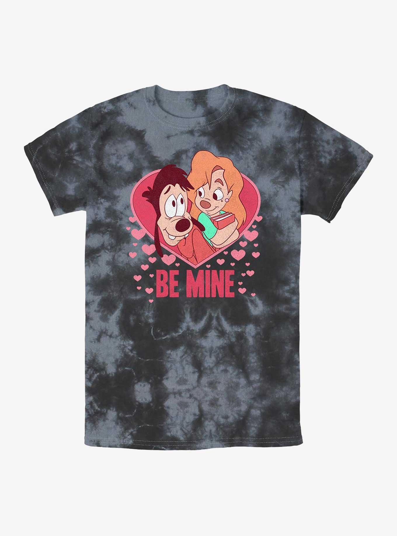 Disney A Goofy Movie Max And Roxanne Be Mine Tie-Dye T-Shirt, BLKCHAR, hi-res