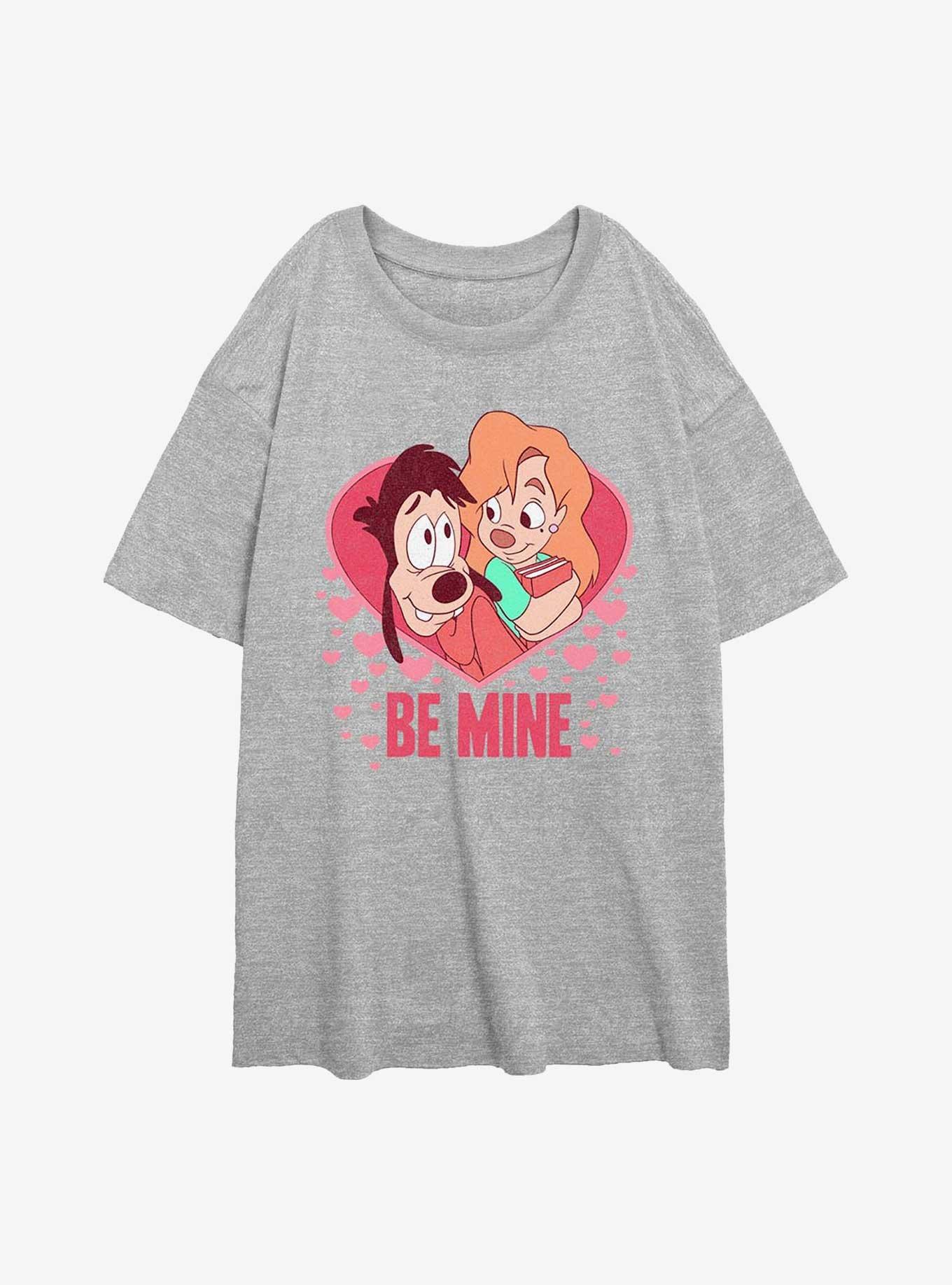 NULL Disney A Goofy Movie Max And Roxanne Be Mine Girls Oversized T-Shirt