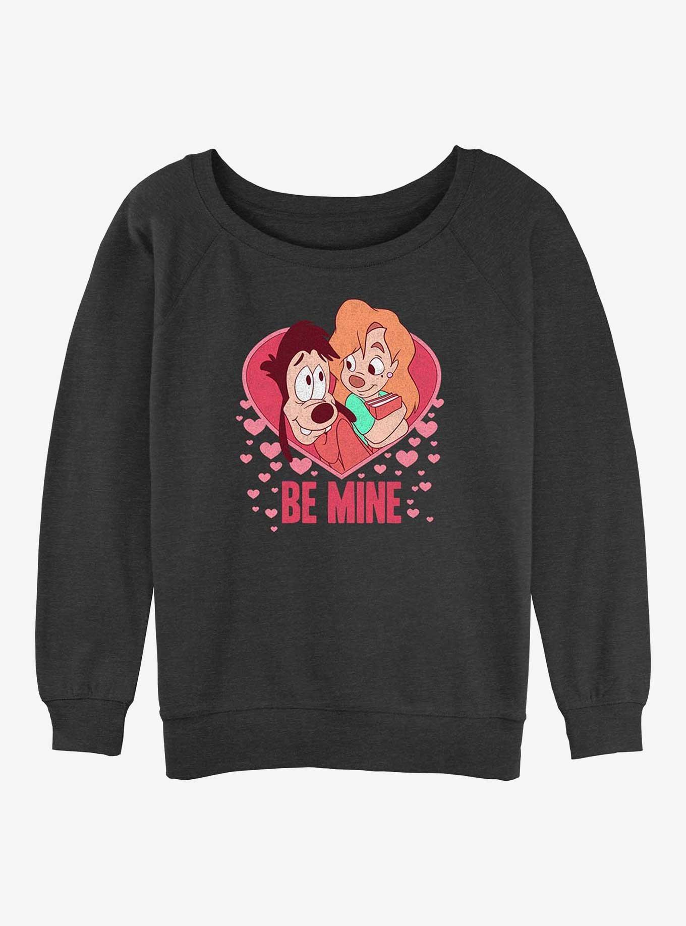 Disney A Goofy Movie Max And Roxanne Be Mine Girls Slouchy Sweatshirt, , hi-res