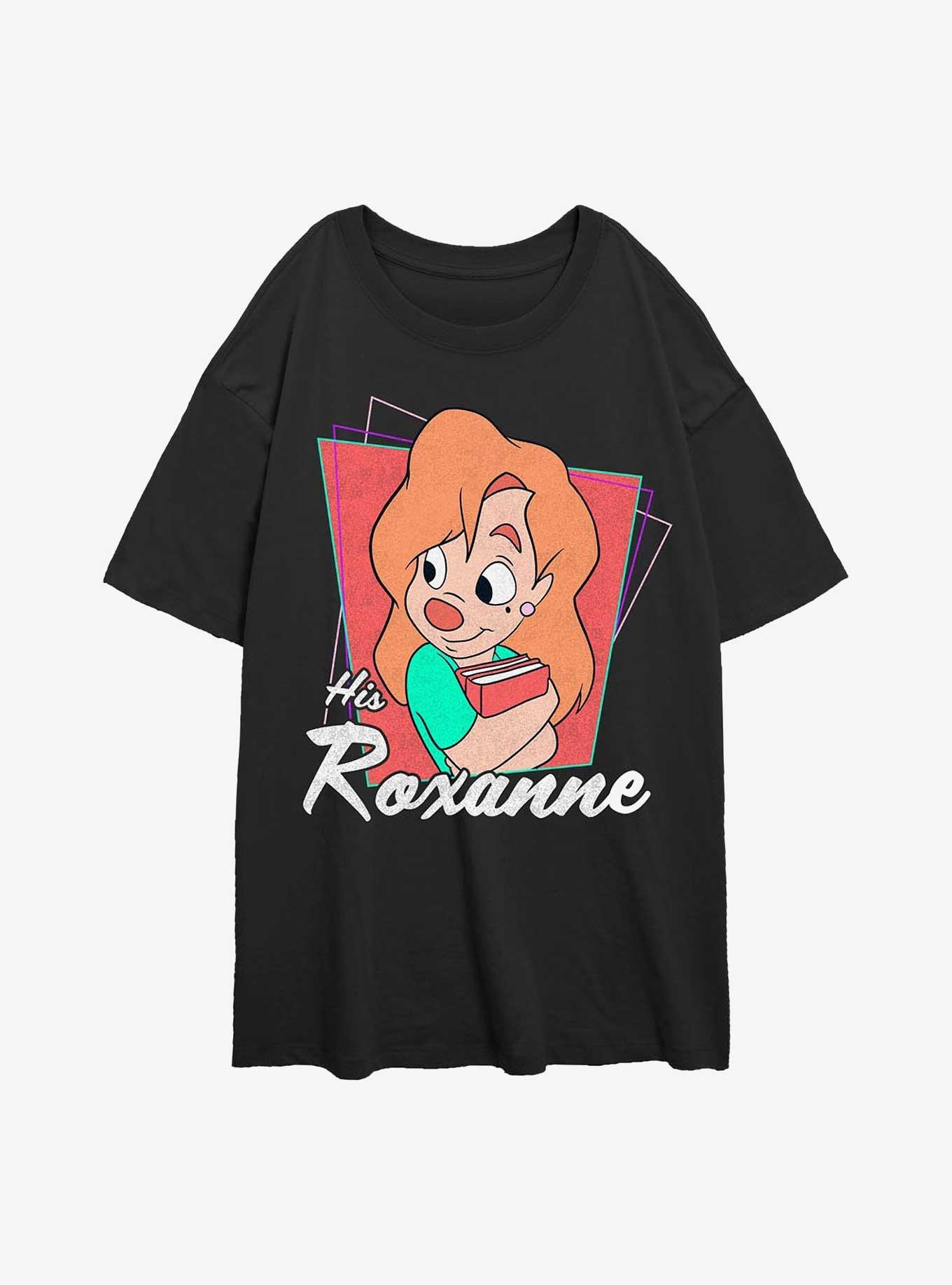 Disney A Goofy Movie His Roxanne Girls Oversized T-Shirt, BLACK, hi-res