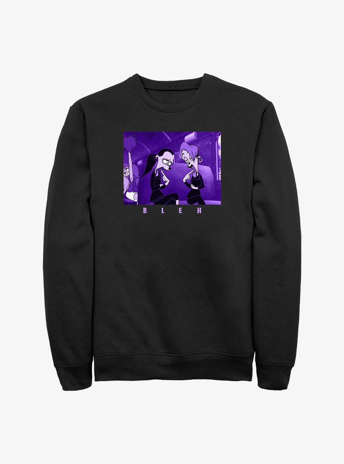 Disney A Goofy Movie Goth Kids Bleh Sweatshirt, BLACK, hi-res