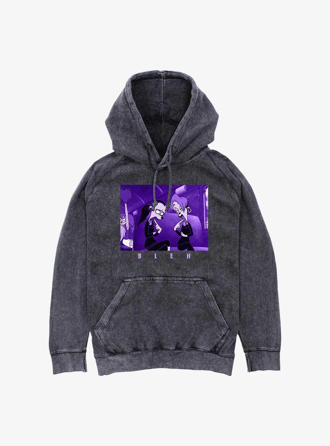 NULL Disney A Goofy Movie Goth Kids Bleh Mineral Wash Hoodie