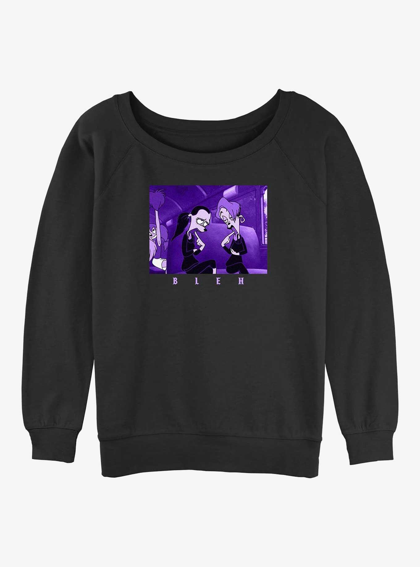 Disney A Goofy Movie Goth Kids Bleh Girls Slouchy Sweatshirt, , hi-res