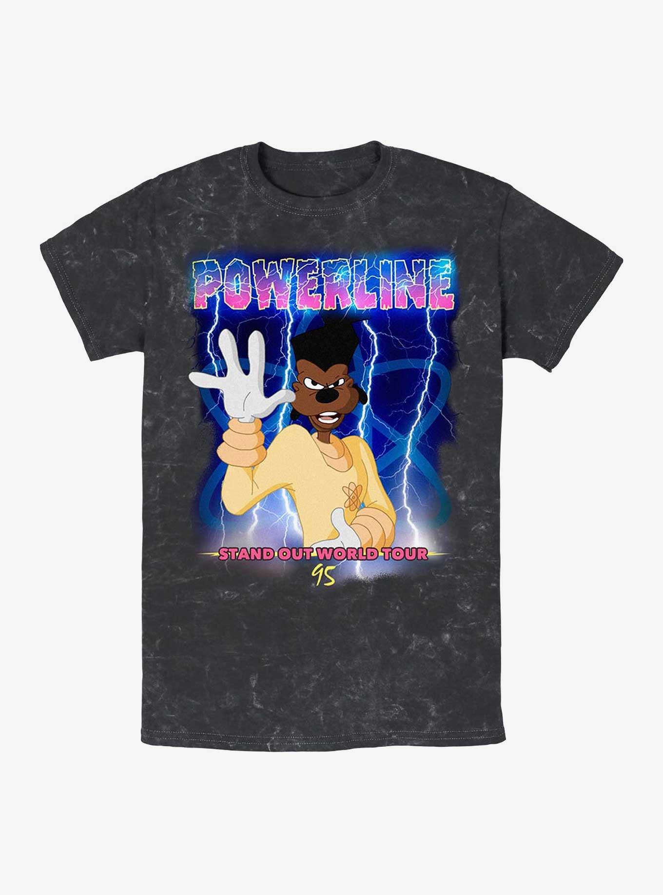Disney A Goofy Movie Powerline Stand Out Tour '95 Mineral Wash T-Shirt, , hi-res