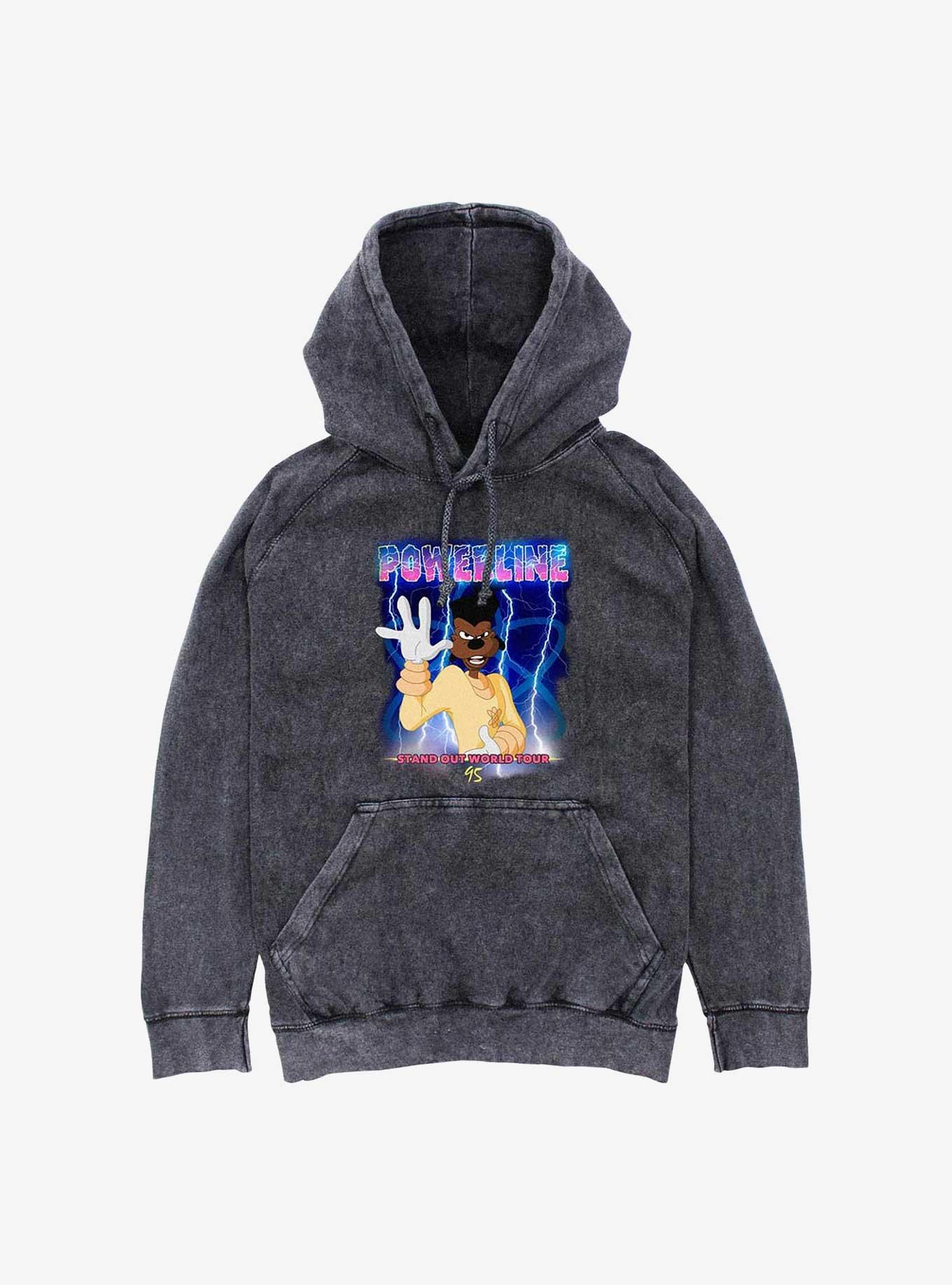 Disney A Goofy Movie Powerline Stand Out Tour '95 Mineral Wash Hoodie, , hi-res
