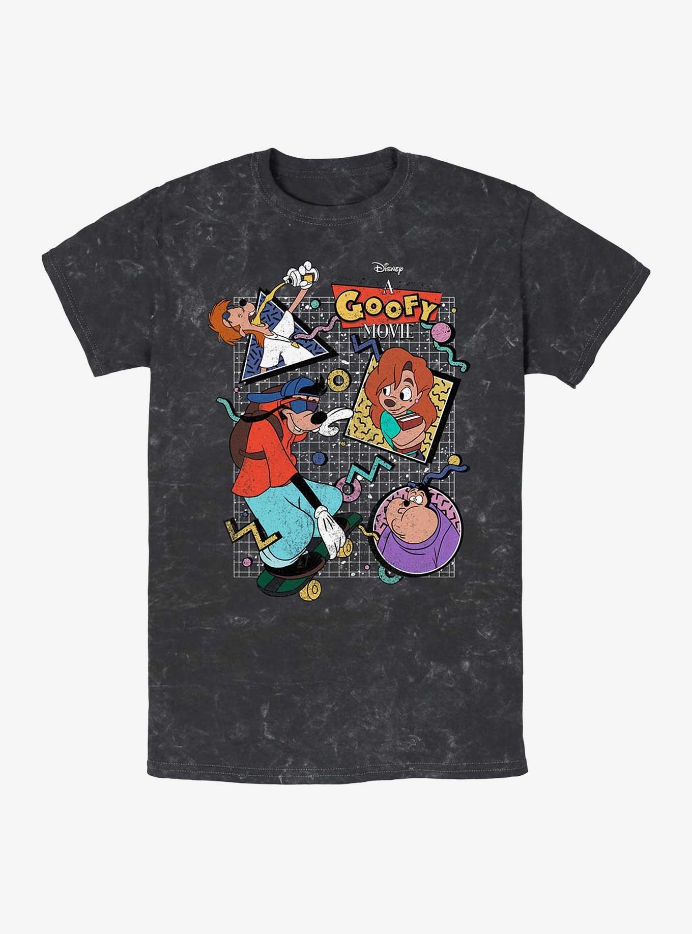 Disney A Goofy Movie Retro Icons Mineral Wash T-Shirt, , hi-res