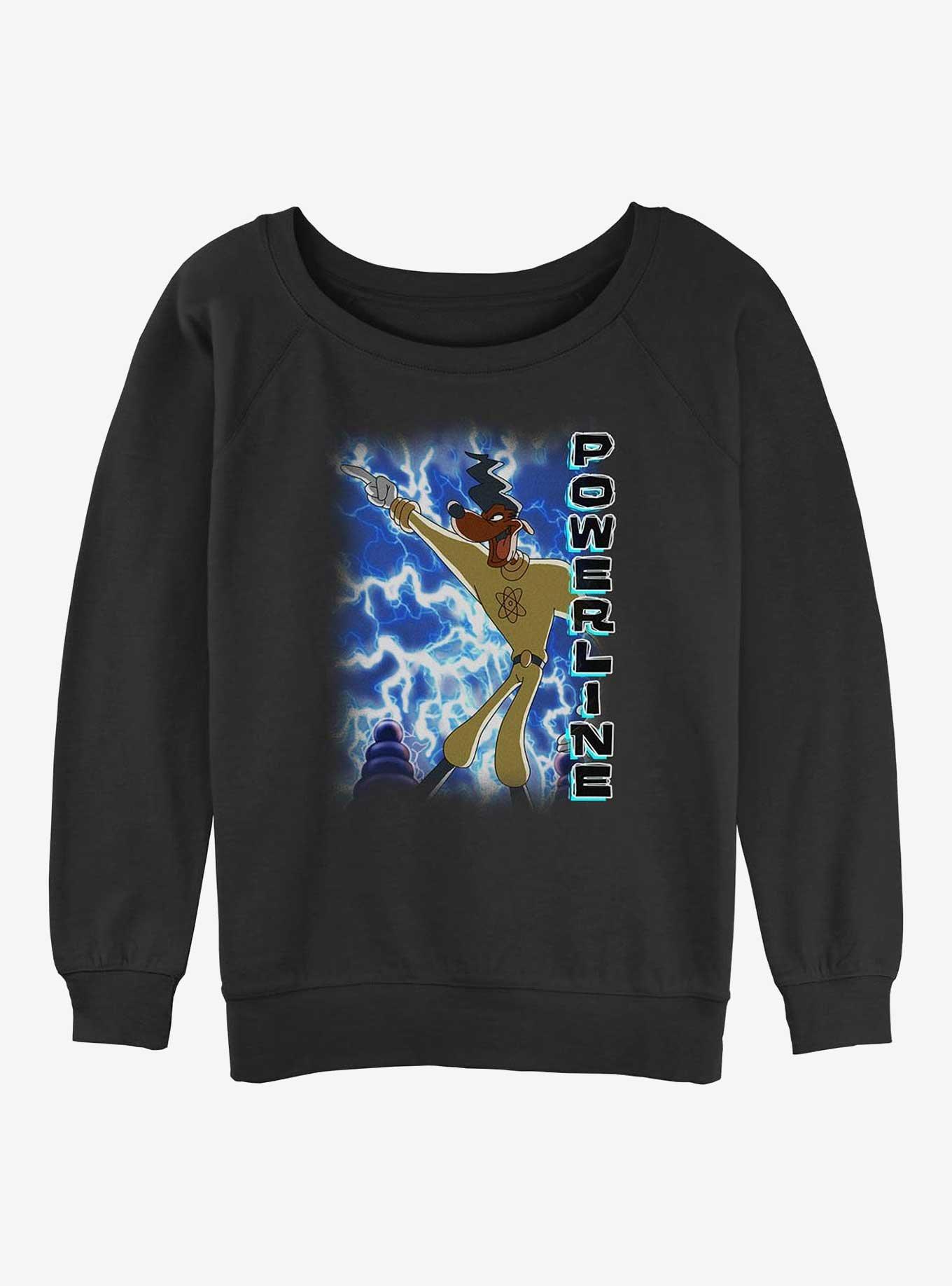 NULL Disney A Goofy Movie Poweline Pose Girls Slouchy Sweatshirt
