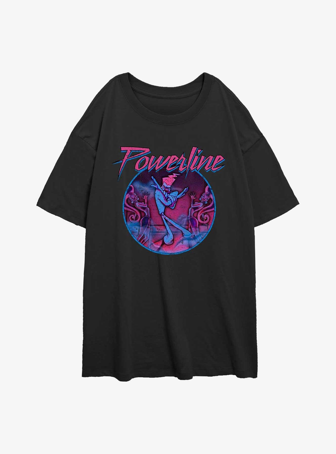 Disney A Goofy Movie Powerline Dance Pose Girls Oversized T-Shirt, BLACK, hi-res