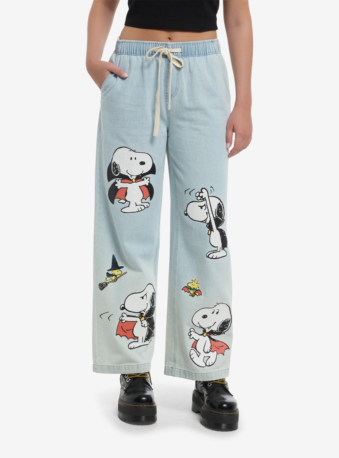Peanuts Snoopy Halloween Denim Pants, , hi-res