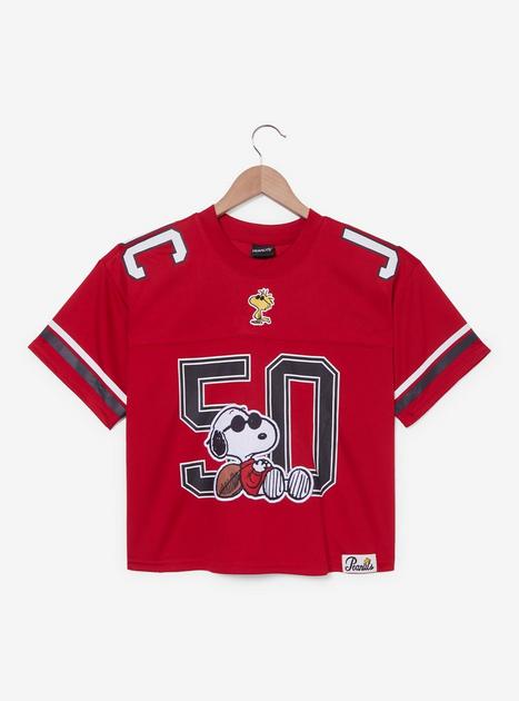 Peanuts Joe Cool Women's Cropped Football Jersey - BoxLunch