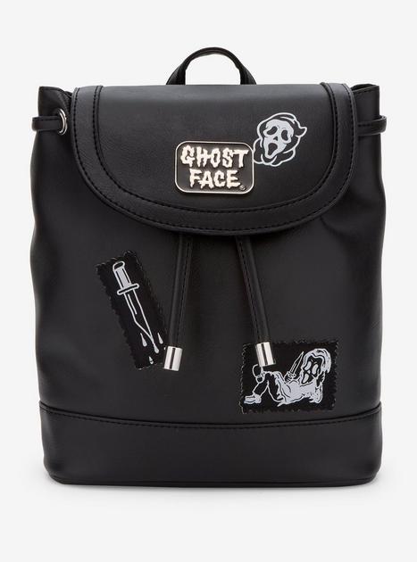 Ghost Face Patches Slouch Mini Backpack NWOT Ghost Face Pink Blood Quote Chibi Mini Backpack | Hot Topic main image 3