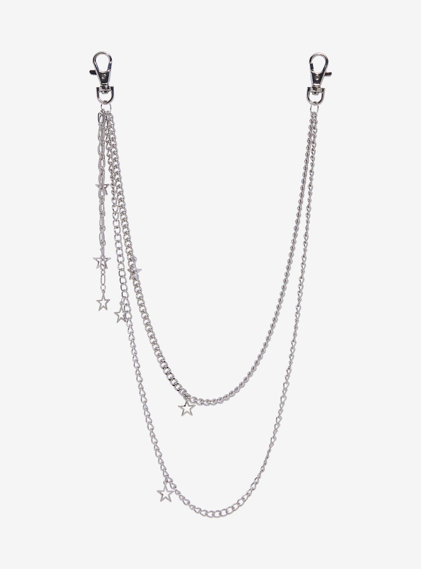 Silver Star 18 Inch & 24 Inch Double Wallet Chain, , hi-res