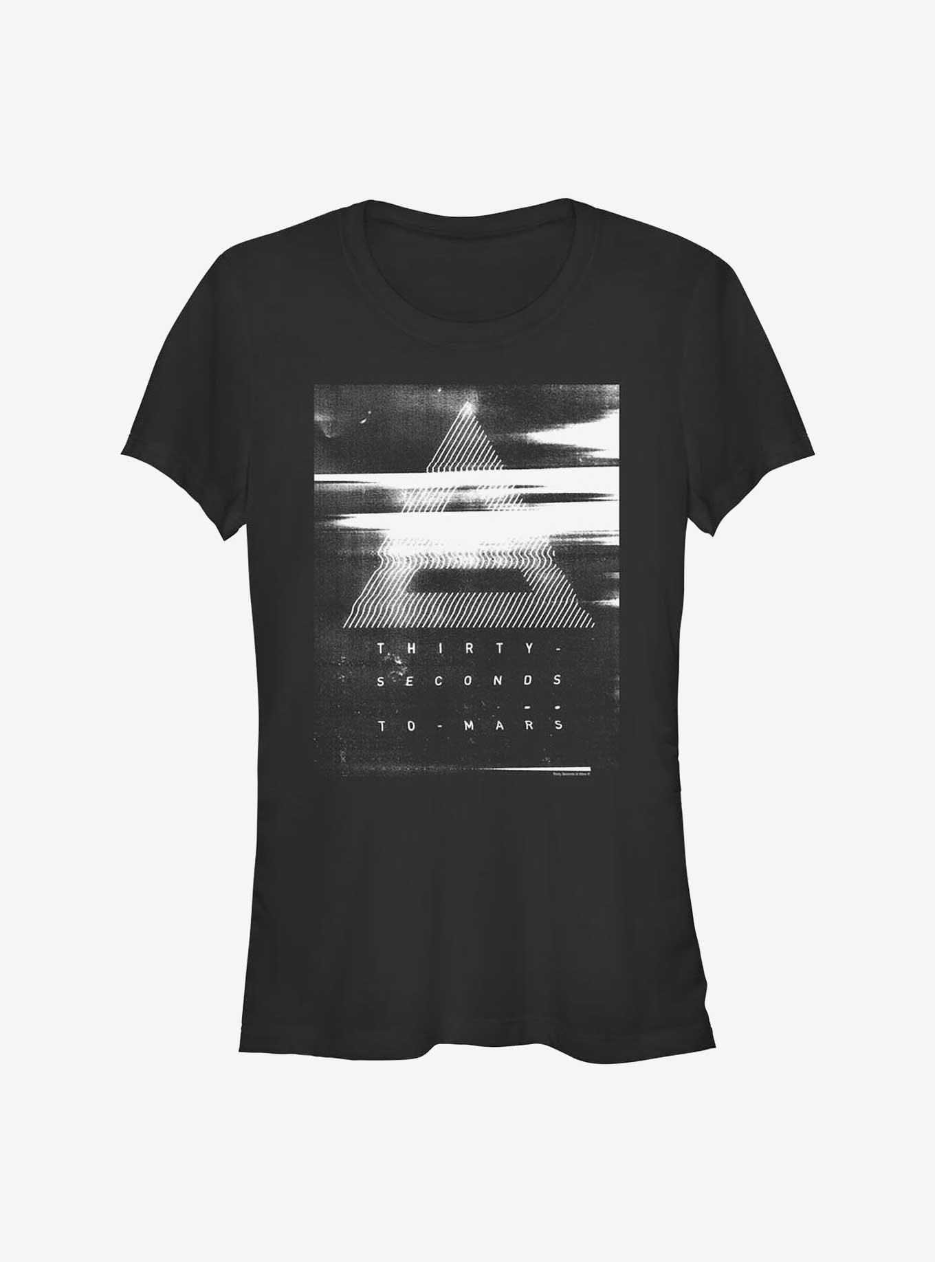 30 Seconds To Mars Triad Smear Girls T-Shirt, BLACK, hi-res