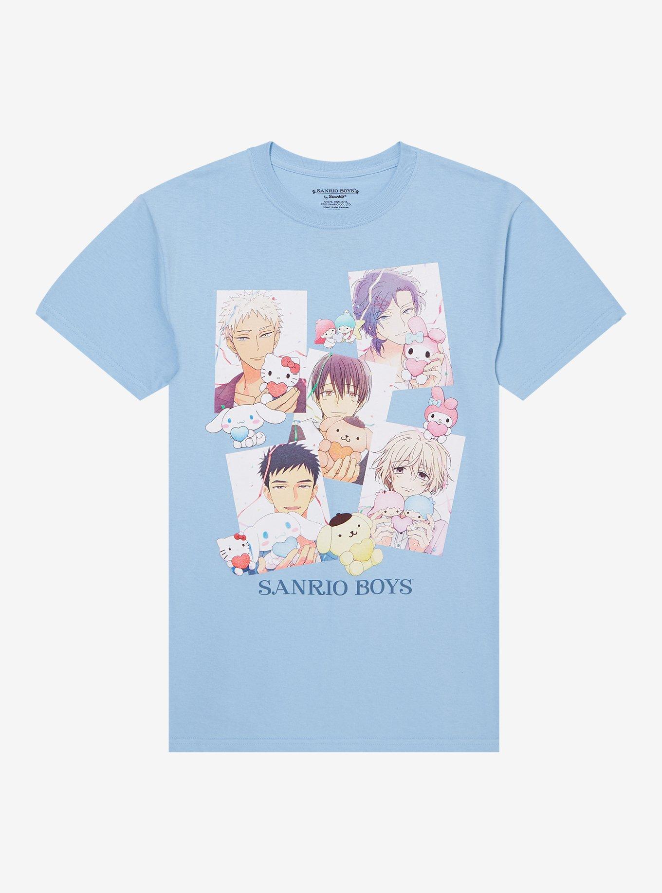 Sanrio Boys Group Collage Girls T-Shirt, , hi-res