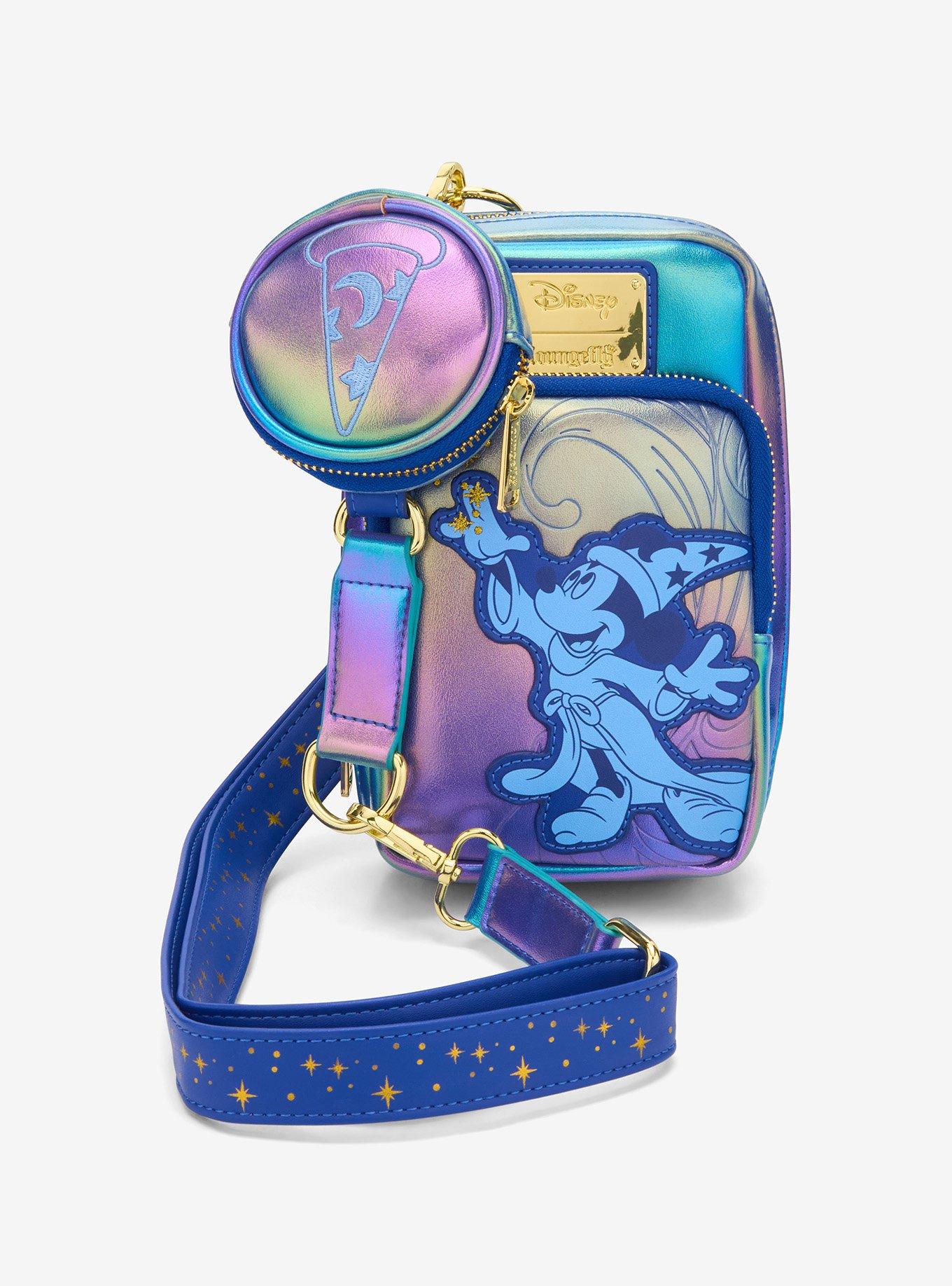 Loungefly Disney Fantasia The Sorcerer's Apprentice Iridescent Sling Bag, , hi-res