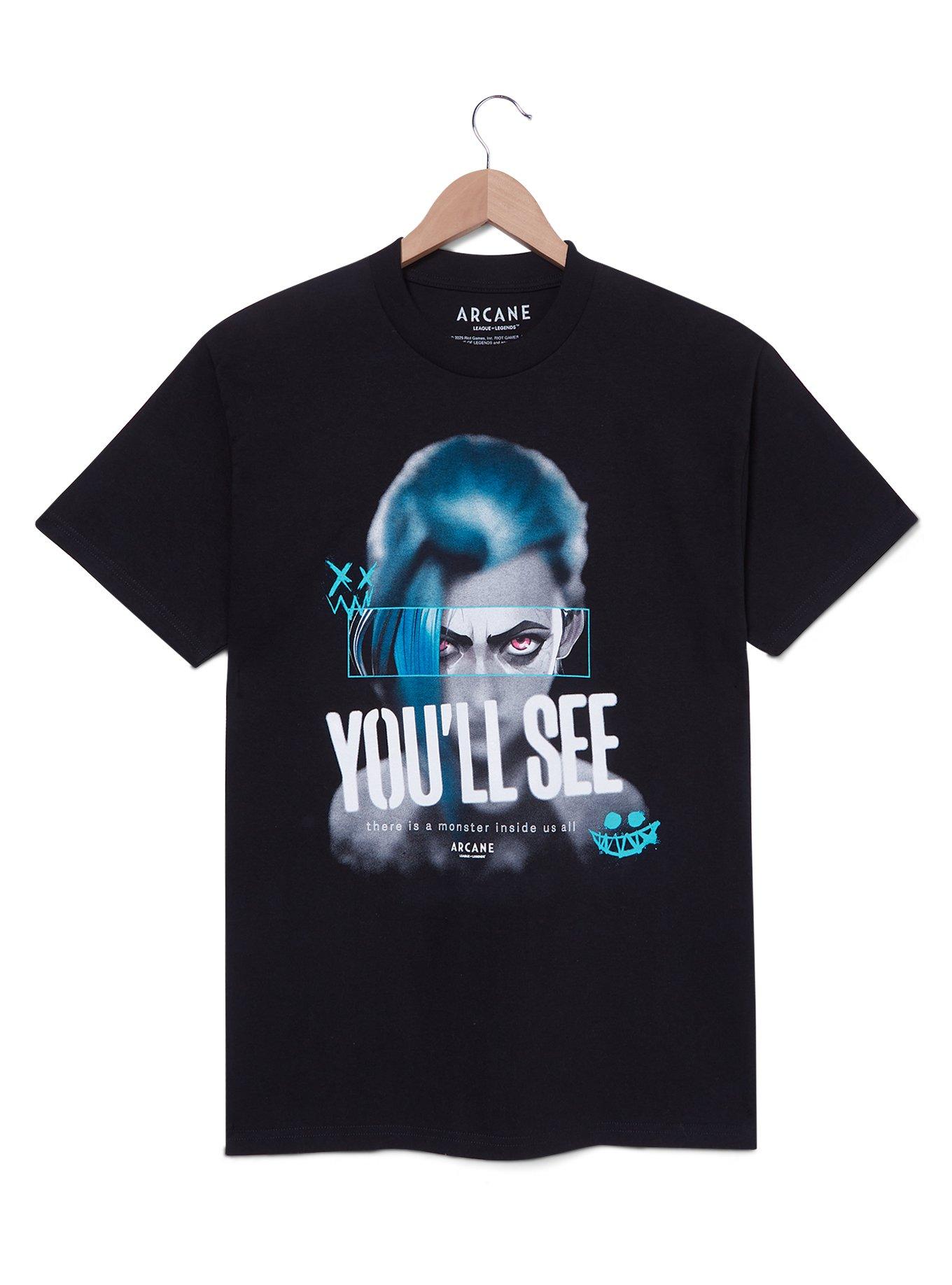 Arcane Jinx You'll See Graphic T-Shirt — BoxLunch Exclusive, , hi-res