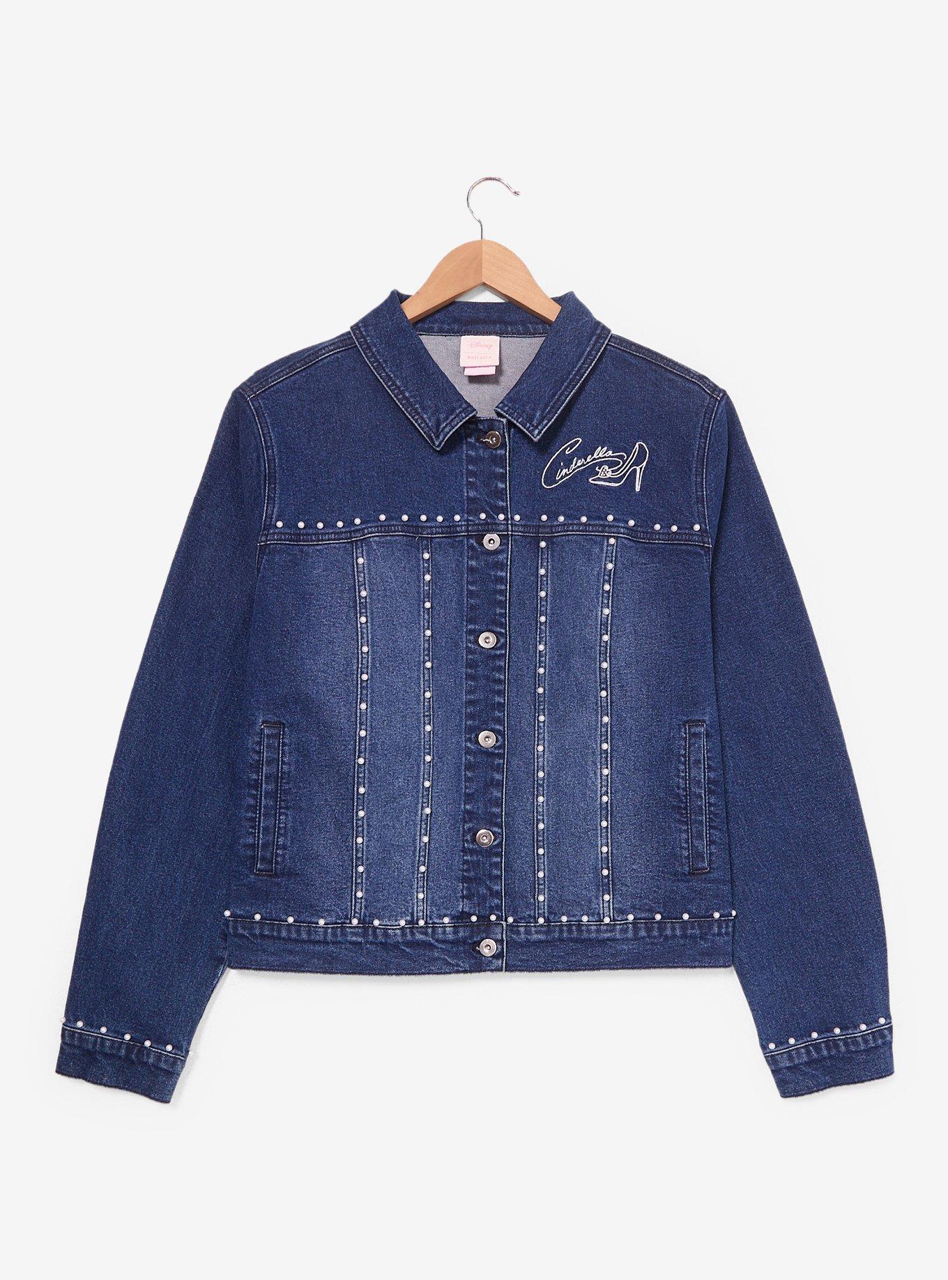 Disney Cinderella Airbrush Castle Denim Jacket Plus Size, , hi-res