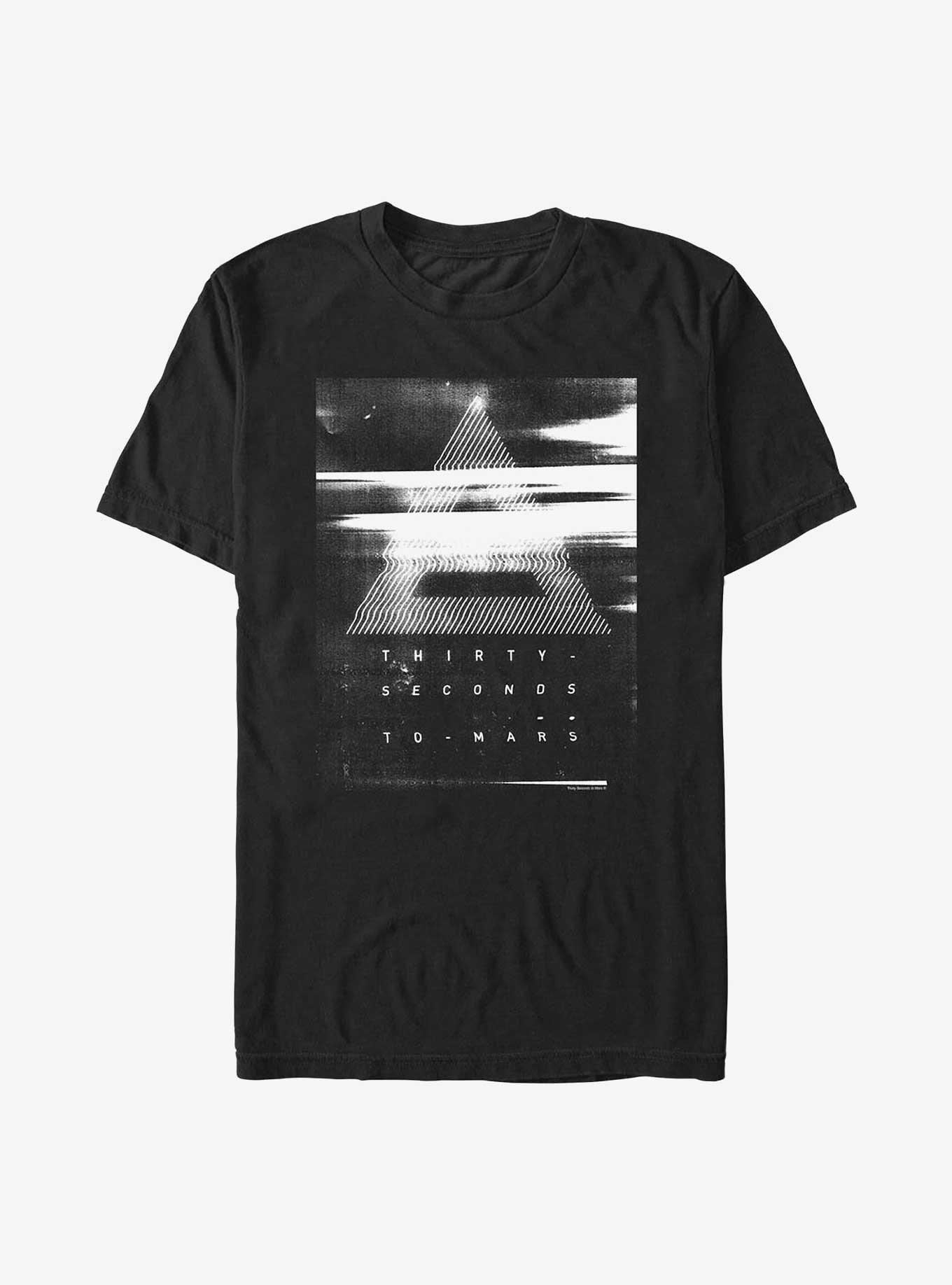 30 Seconds To Mars Triad Smear T-Shirt, BLACK, hi-res