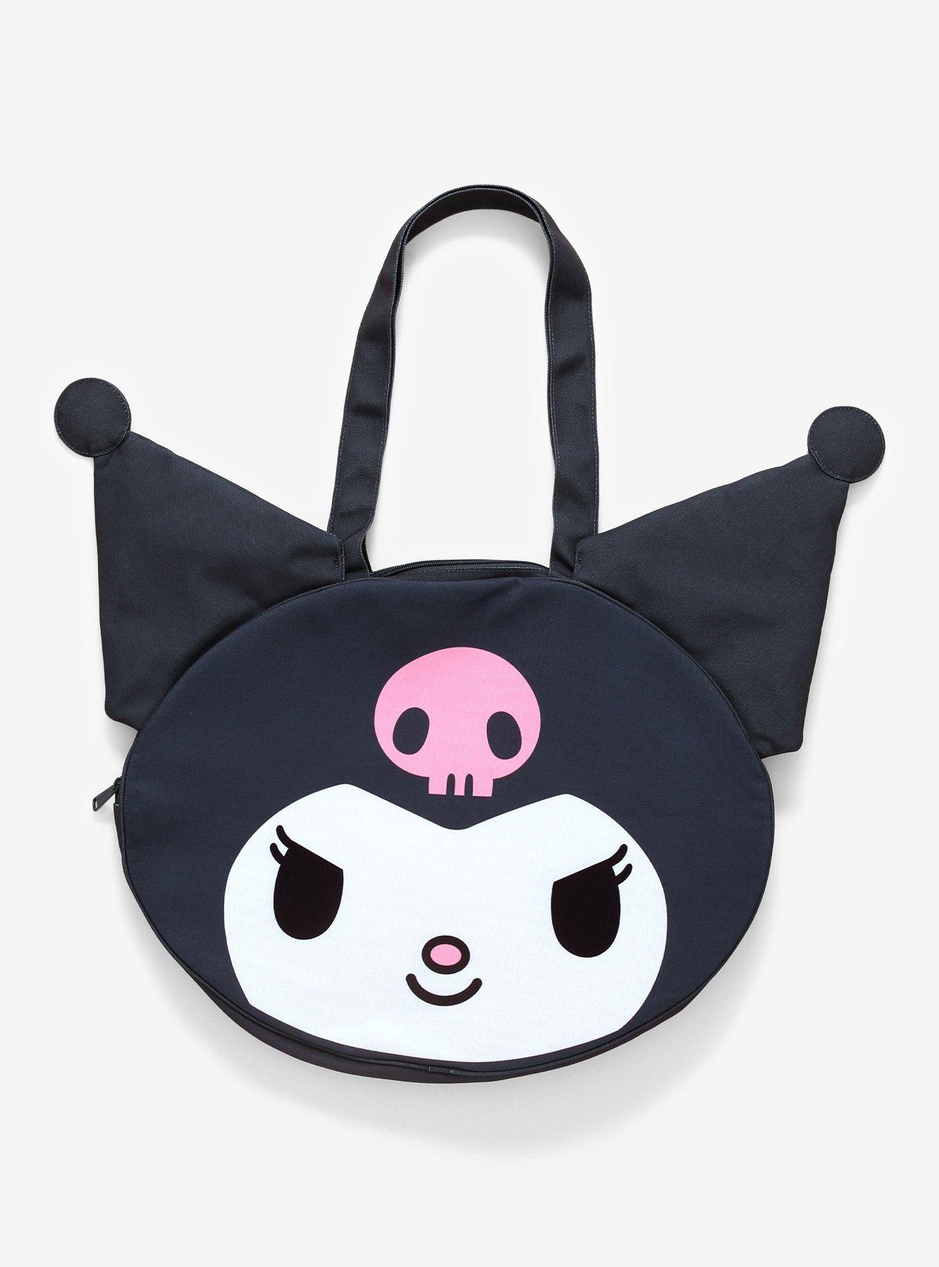 Loungefly Kuromi Face Canvas Tote Bag, , hi-res