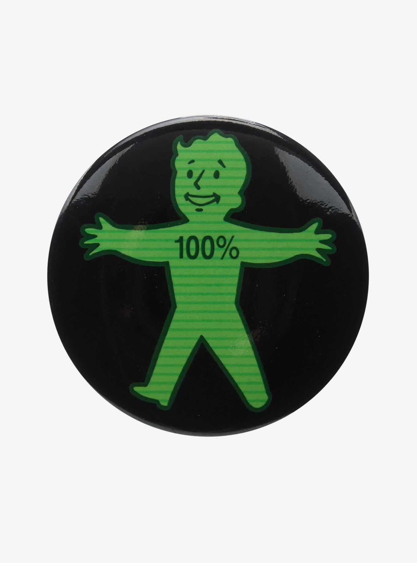 Fallout Vault Boy VATS 3 Inch Button, , hi-res
