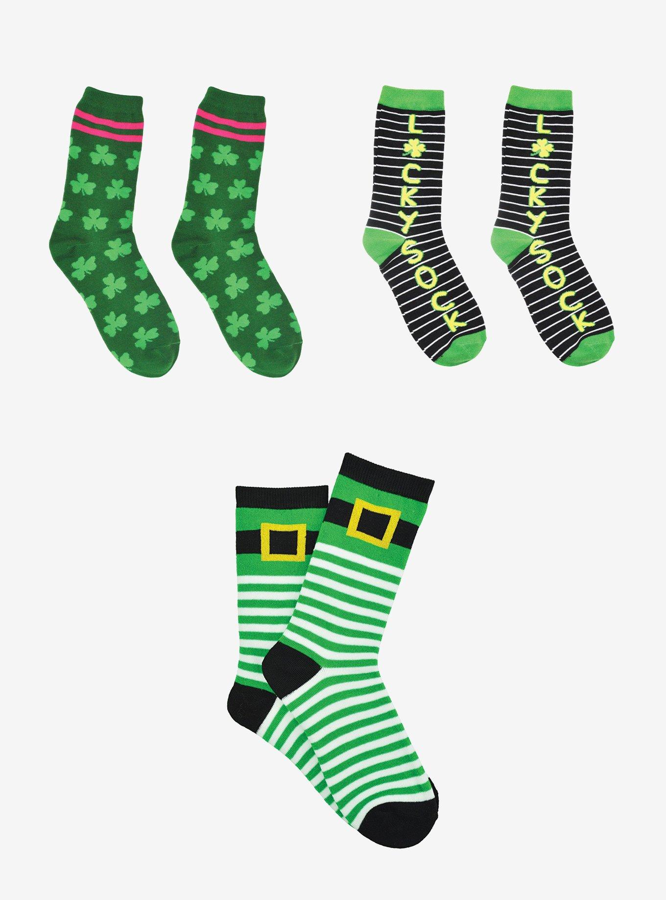 St. Patrick's Lucky Crew 3 Pair Pack, , hi-res