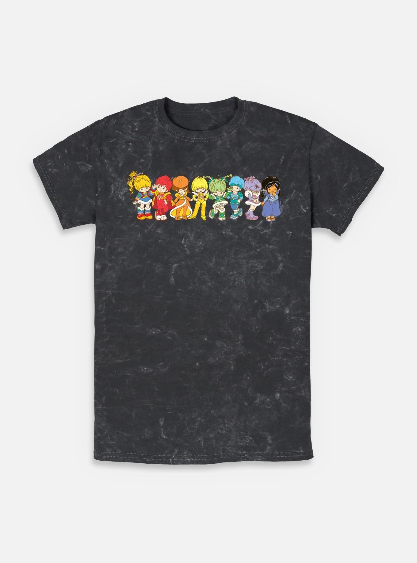 Rainbow Brite Rainbow Brite Line Up Mineral Wash T-Shirt, , hi-res