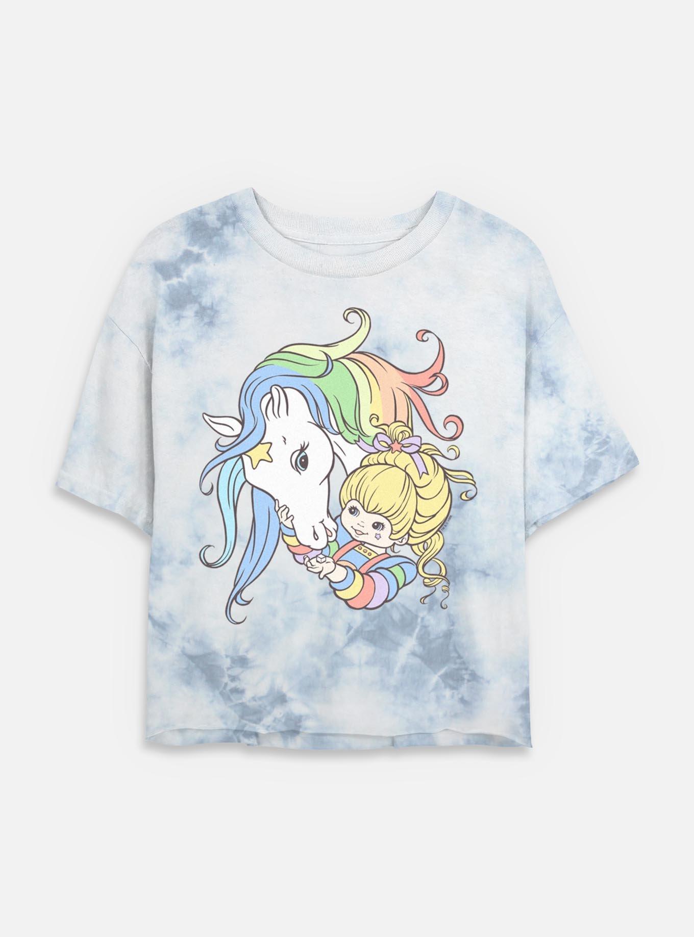 Rainbow Brite Rainbow Starlight Friends Tie Dye Crop Womens T-Shirt, , hi-res