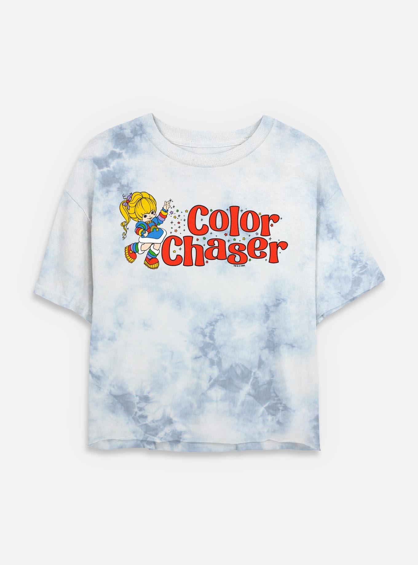 Rainbow Brite Color Chaser Tie Dye Crop Womens T-Shirt, , hi-res