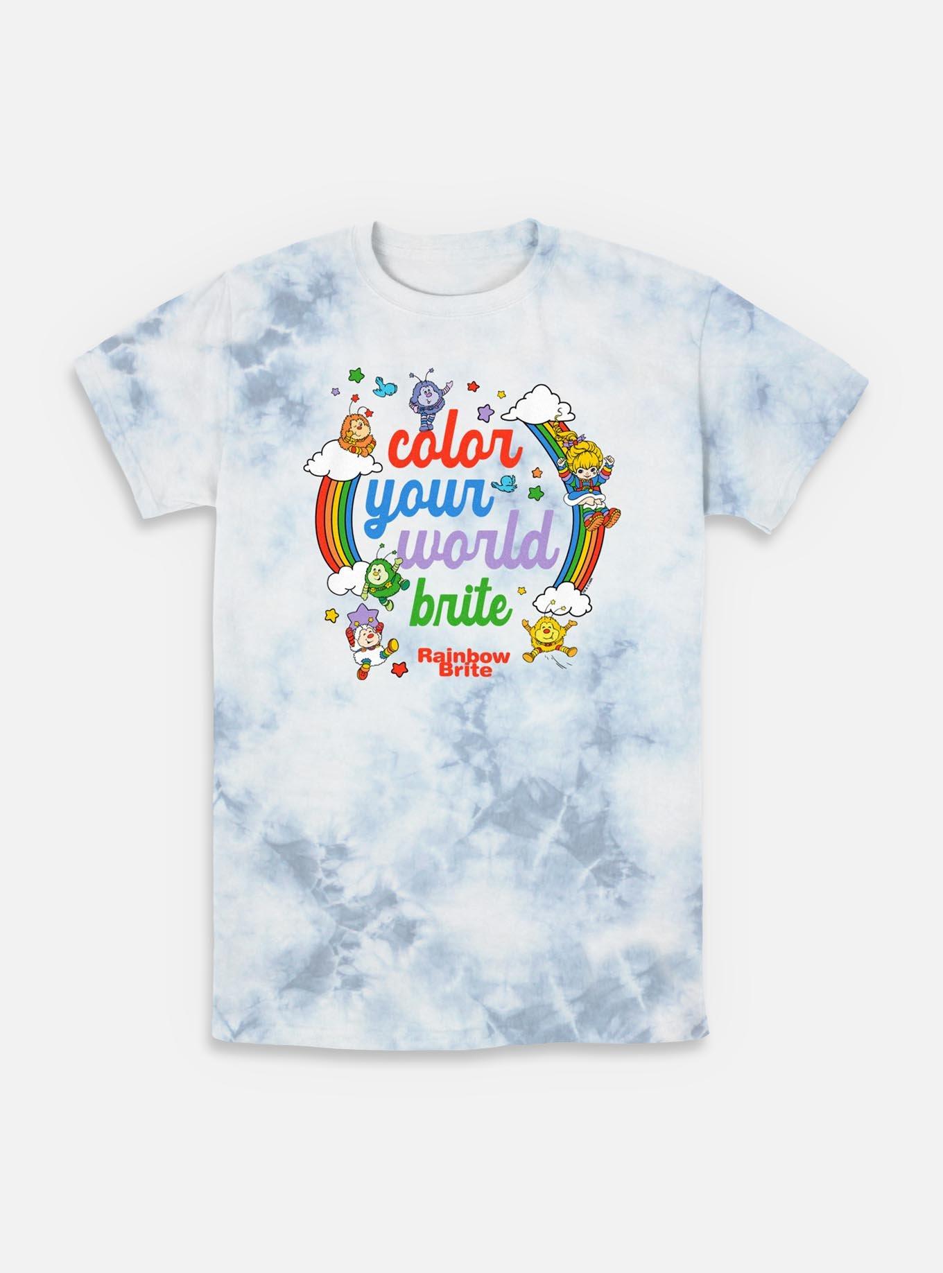 Rainbow Brite Color Your World Brite Tie-Dye T-Shirt, WHITEBLUE, hi-res