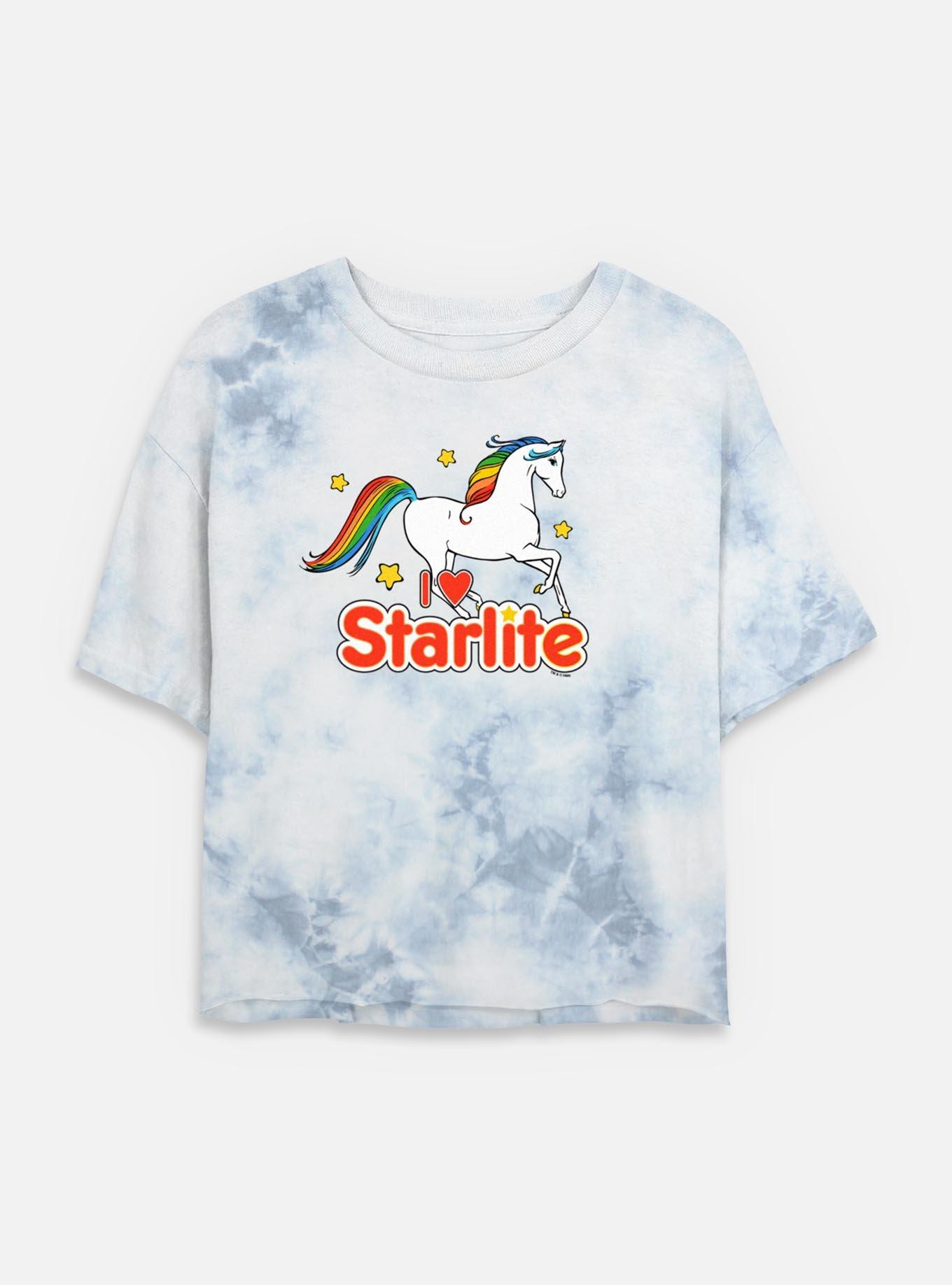 Rainbow Brite I Love Starlite Tie Dye Crop Womens T-Shirt, , hi-res