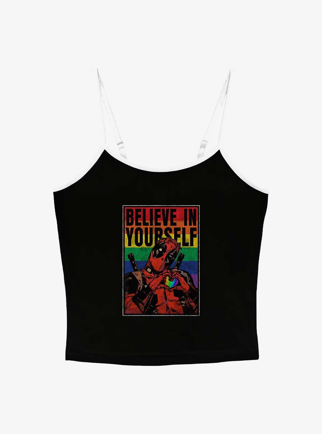 Marvel Deadpool Believe In Yourself Rainbow Girls Cami, , hi-res