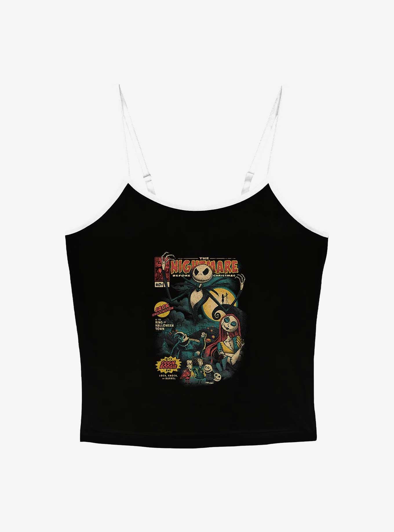 Disney The Nightmare Before Christmas Comic Cover Girls Cami, BLACK, hi-res