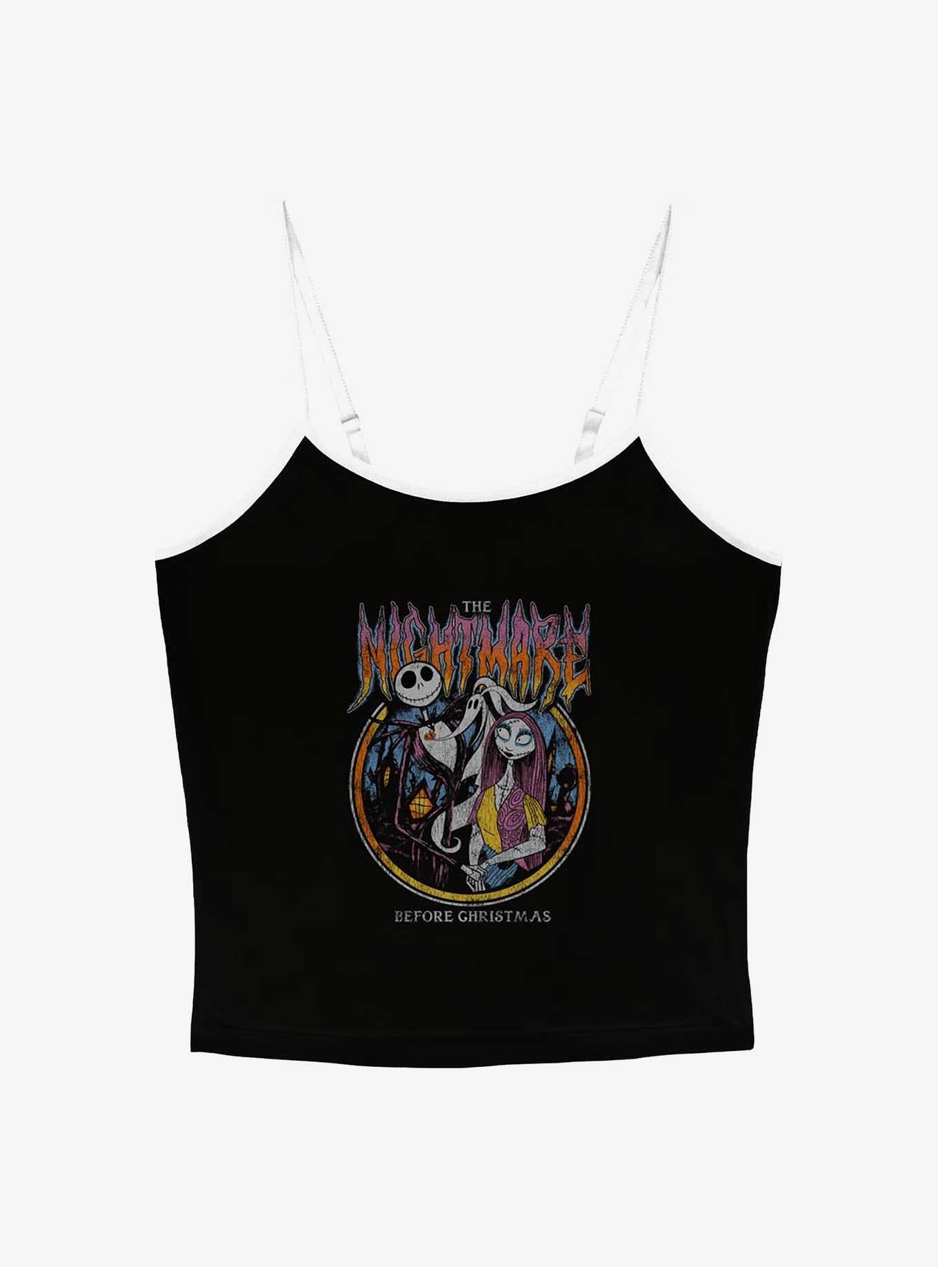 Disney The Nightmare Before Christmas Nightmare Metal Circle Girls Cami, BLACK, hi-res