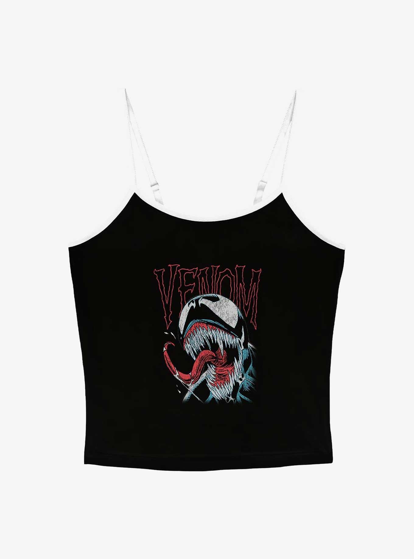 Marvel Spider-Man Big Mouth Venom Girls Cami, BLACK, hi-res