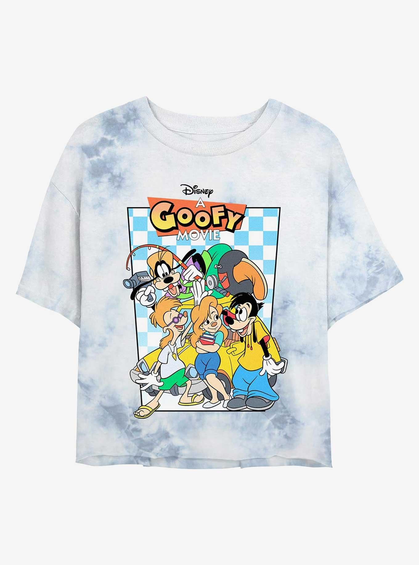 A Goofy Movie Poster Girls Tie-Dye Crop T-Shirt, , hi-res