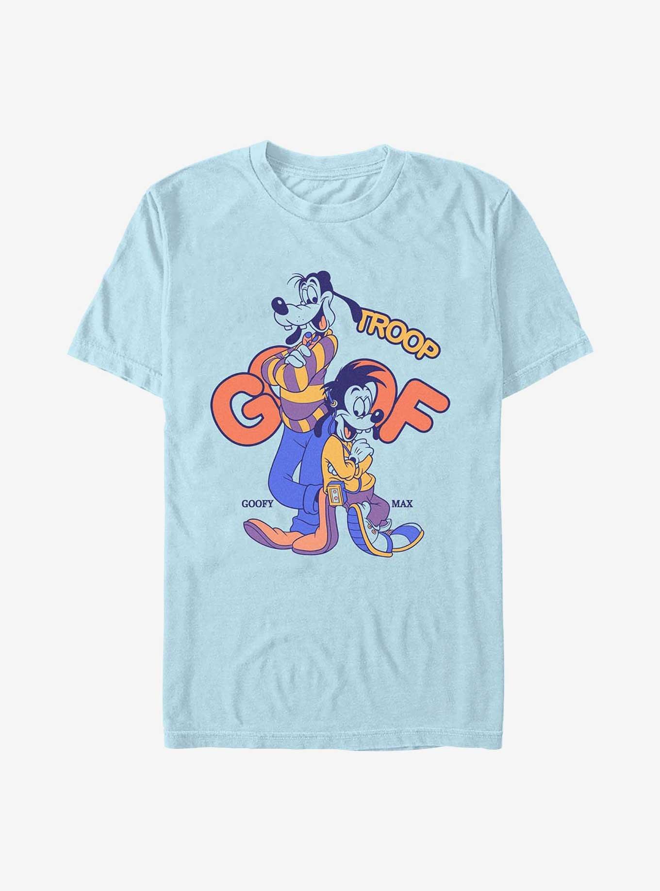 A Goofy Movie Goof Troop Duo Garment Dye T-Shirt, CHAMBRAY, hi-res
