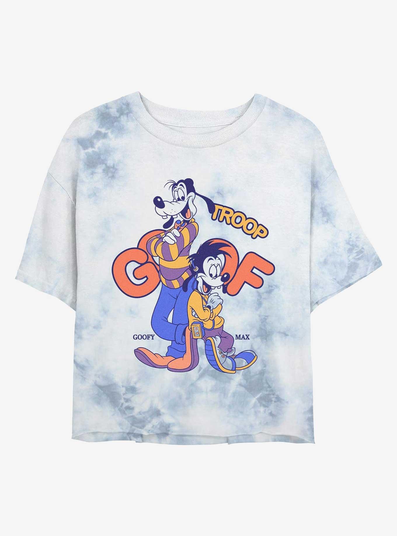 A Goofy Movie Goof Troop Duo Girls Tie-Dye Crop T-Shirt, , hi-res