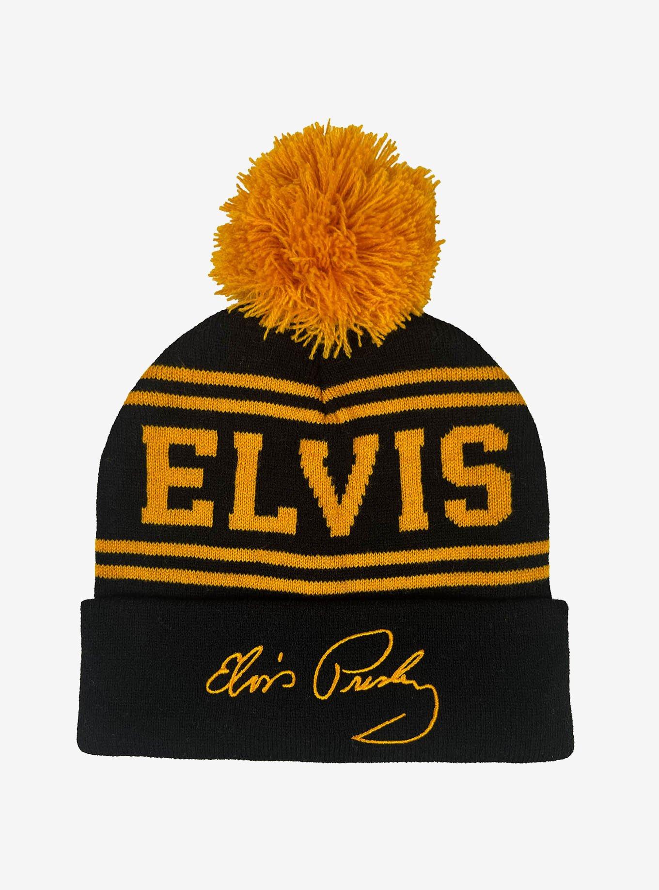 Elvis Presley Acrylic Knit Beanie With Pom, , hi-res