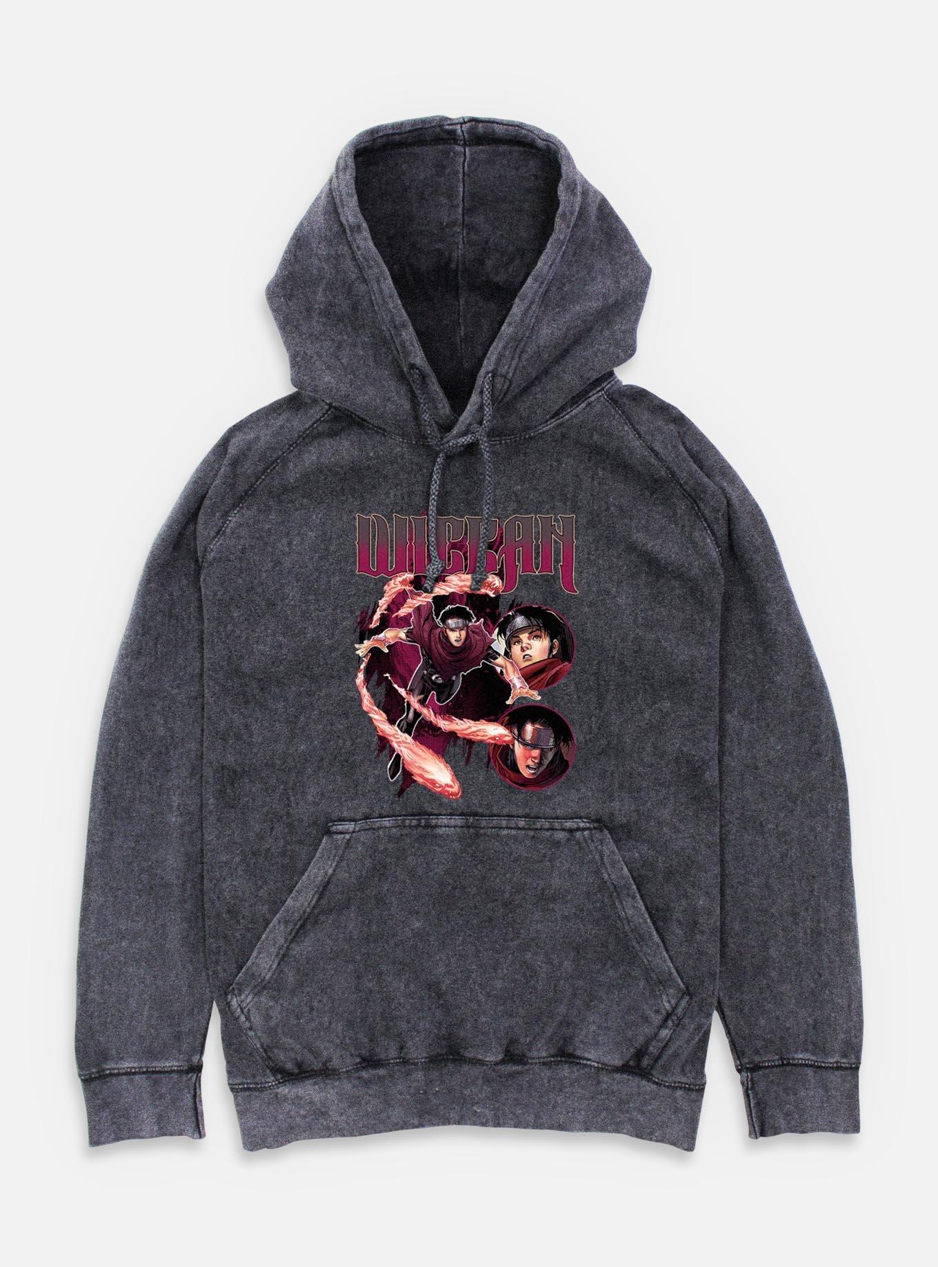 Marvel Wiccan Wiccan Flames Mineral Wash Hoodie, , hi-res