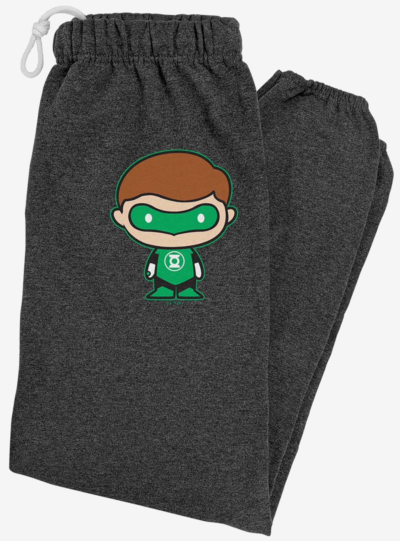Green Lantern Core Cute Chibi Character Sweatpants, , hi-res