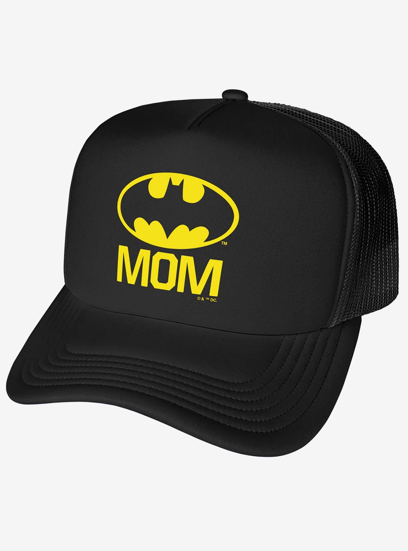 Batman Bat Mom Shield Logo Foam Trucker Hat, , hi-res