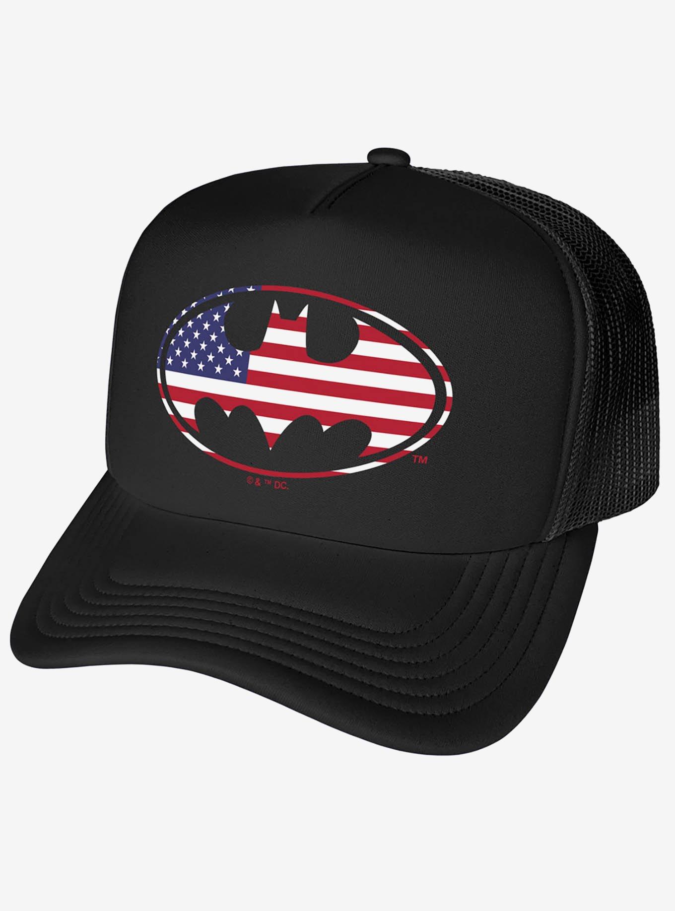 Batman American Flag Shield Logo Foam Trucker Hat,All Products : American Fashion Style Bags On Sale