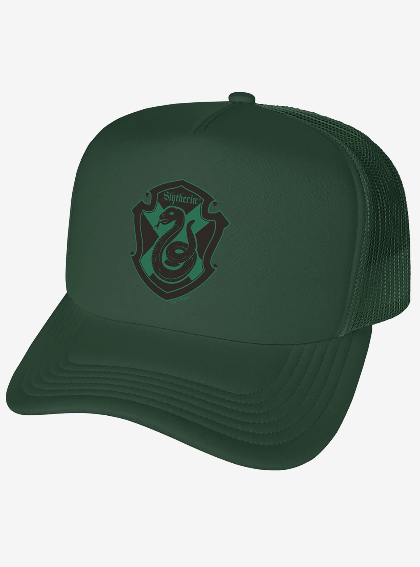 Harry Potter Slytherin Plaid Crest Foam Trucker Hat, , hi-res