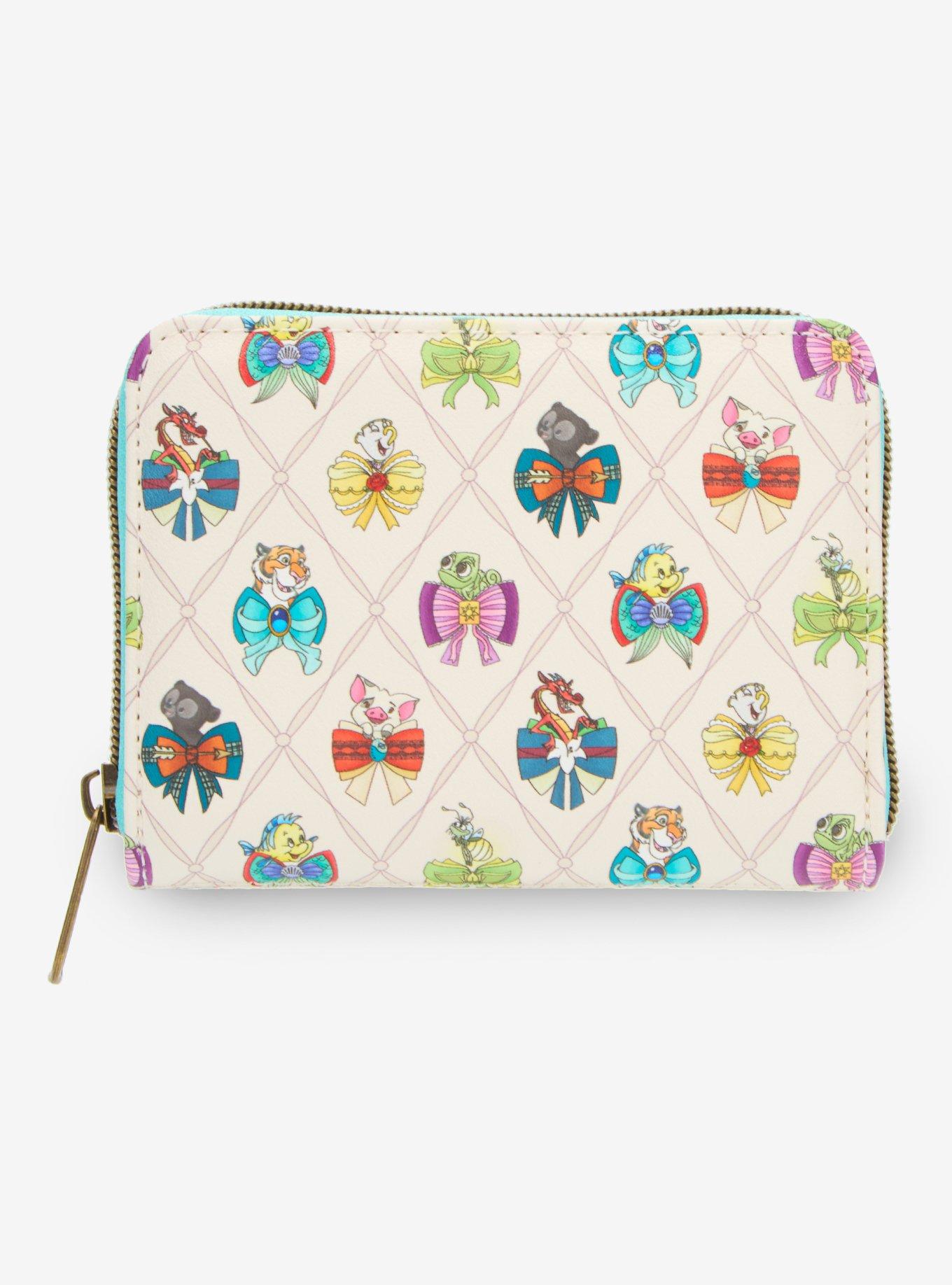 Loungefly Disney Princess Bows & Sidekicks Mini Zipper Wallet, , hi-res