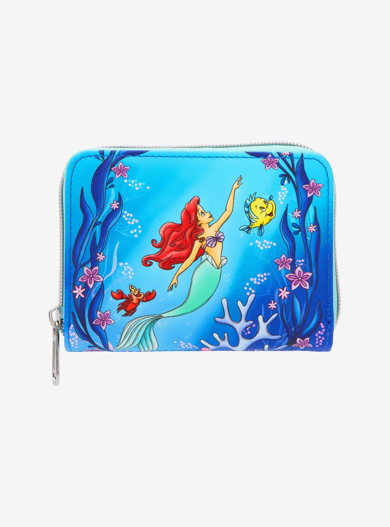 Loungefly The Little Mermaid Trio Sea Mini Zipper Wallet, , hi-res