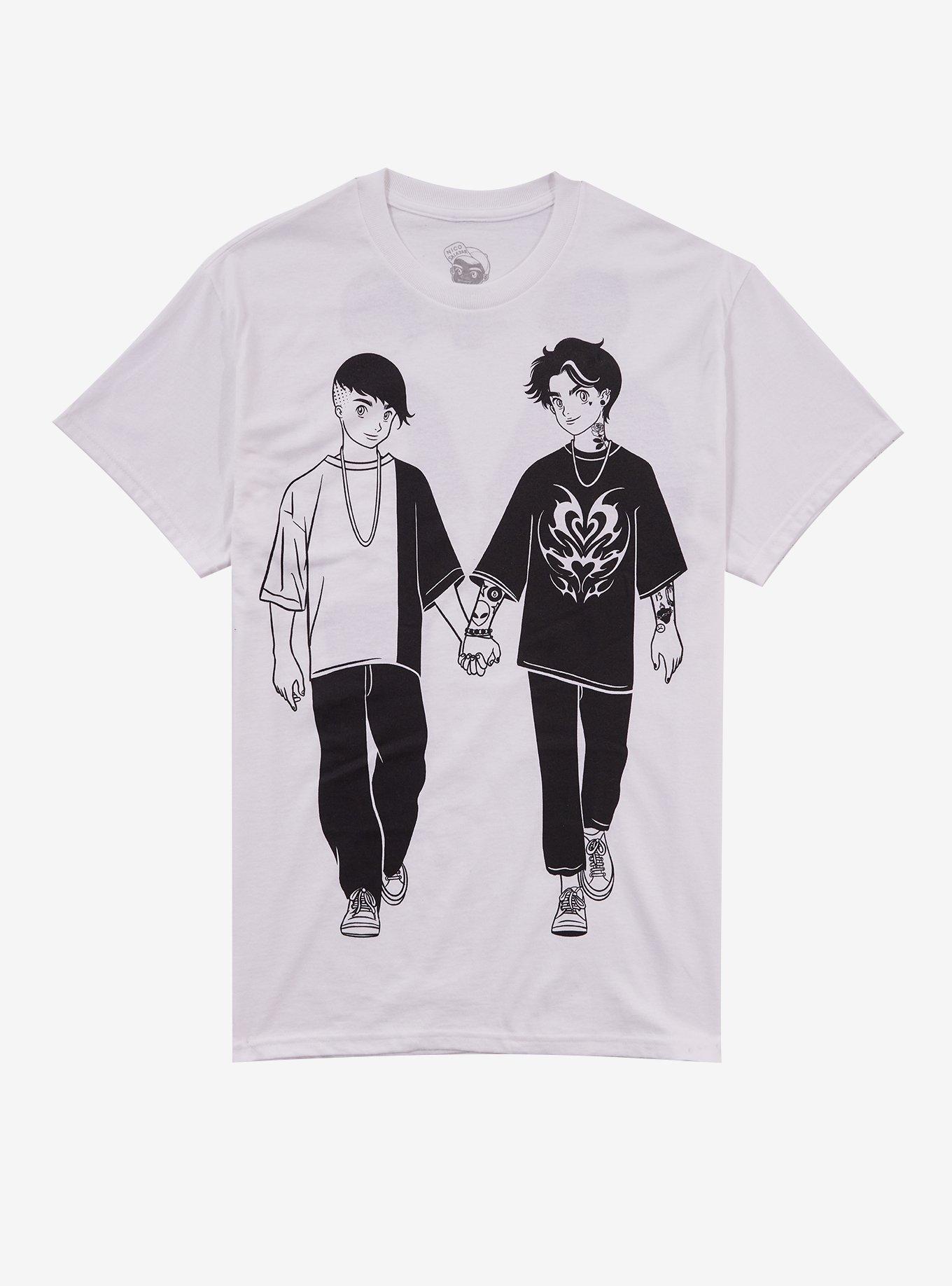 Anime Couple T-Shirt By Nico Salazar, , hi-res