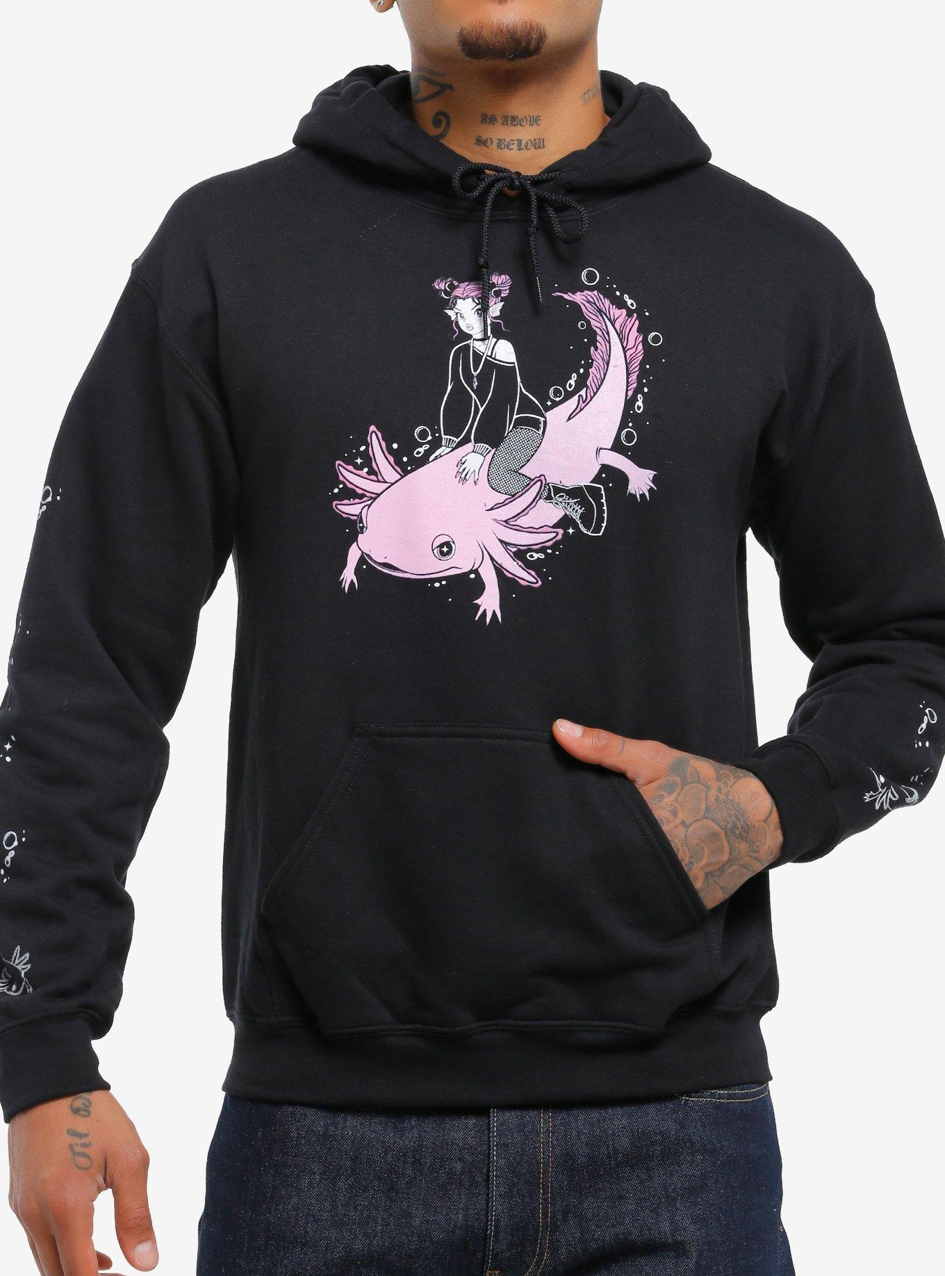 Future Fantasy Axolotl Hoodie By Nico Salazar, , hi-res