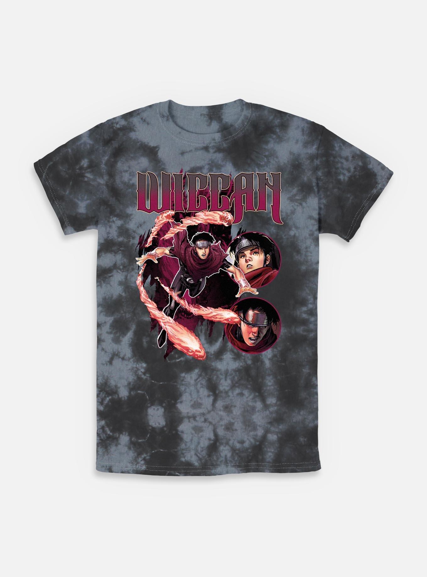 Marvel Wiccan Wiccan Flames Tie-Dye T-Shirt, , hi-res