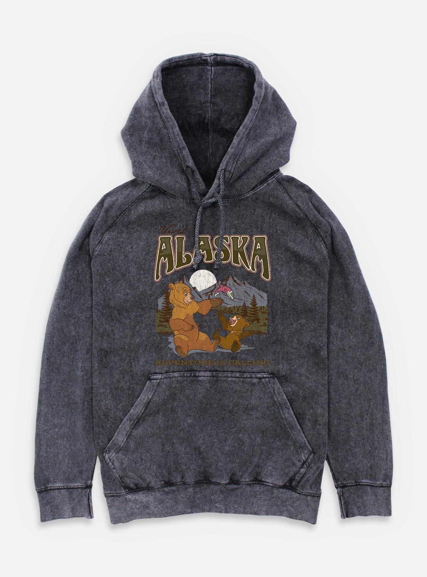 Disney Brother Bear Visit Alaska Adventure Is Calling Mineral Wash Hoodie, , hi-res