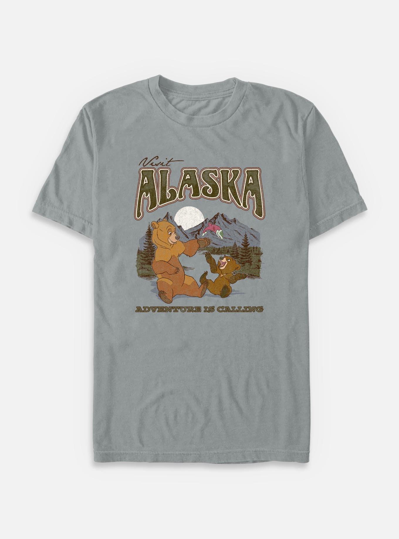 Disney Brother Bear Visit Alaska Adventure Is CallingGarment Dye T-Shirt, , hi-res